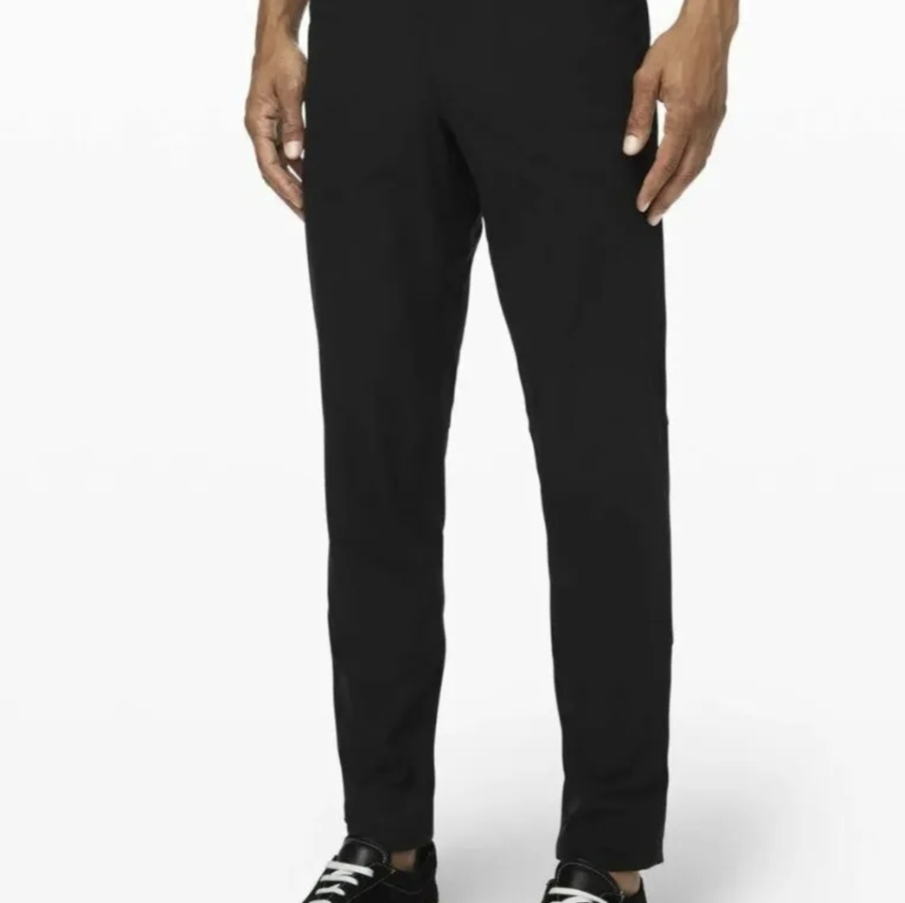 Lululemon ABC Pant Black Stretch Men's Modern Slim Straight Dress Pants 31x32